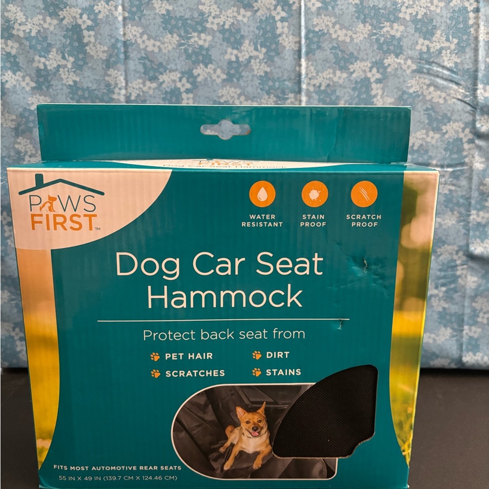 Paws First Dog Car Seat Hammock